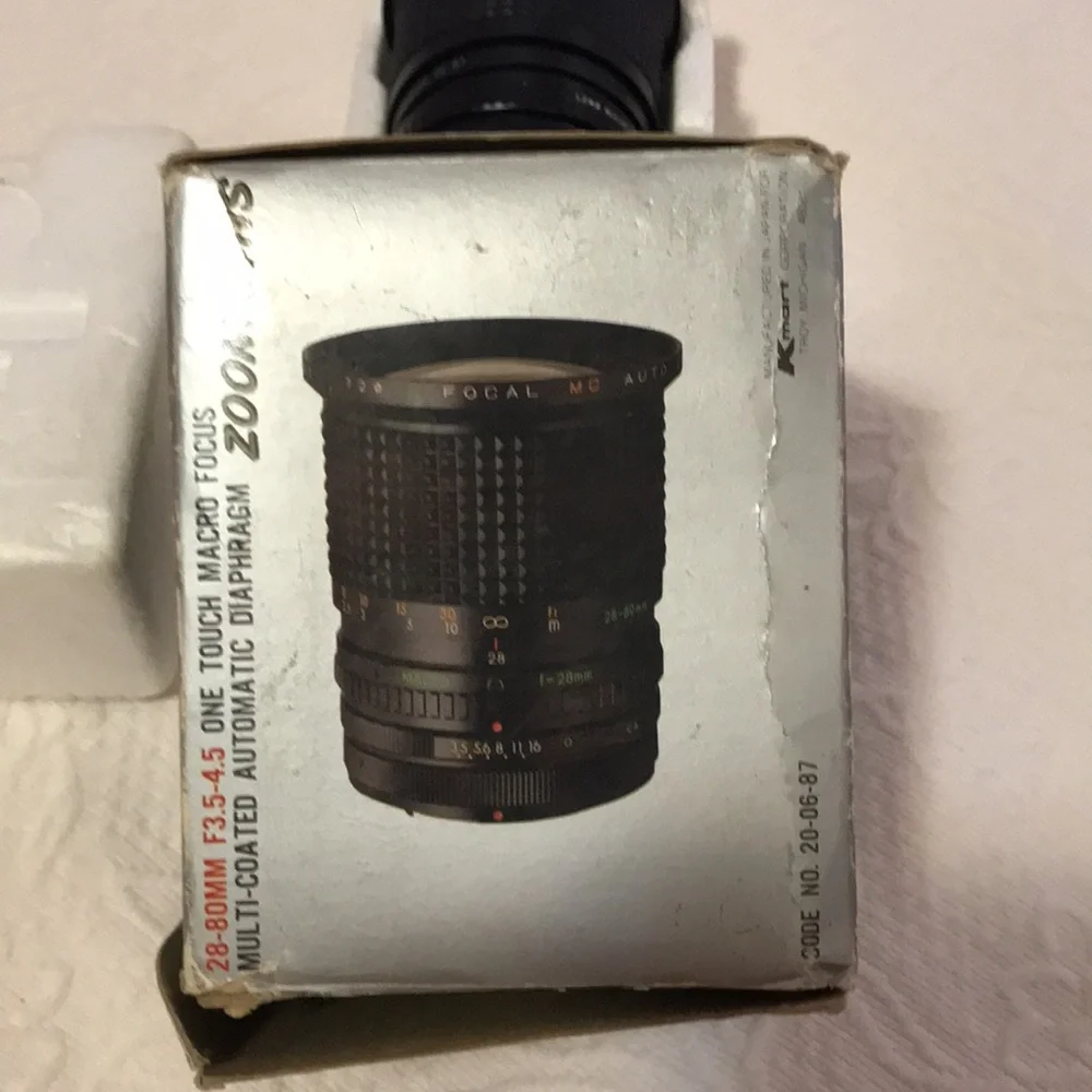 Focal Zoom Lens 28-80mm F3.5-4.5 One Touch Zoom Lens Read Description